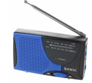 Radio przenośne Sonic R-2307BL MINI FM/AM 2XAAA