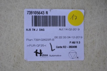 RENAULT CAPTUR II ПОТОЛКА 739105643R