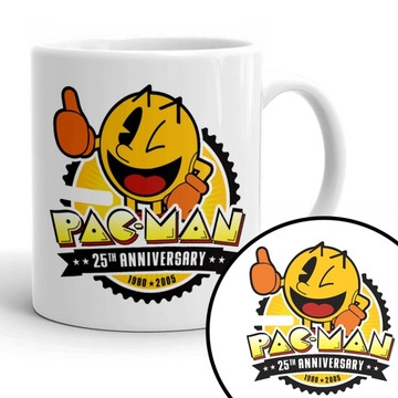 Kubek Biały Na Prezent PACMAN MARIO Bajkowe Wzory