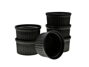 CREME BRULLE стаканчики для суфле МАФФИНС черный 6 шт.