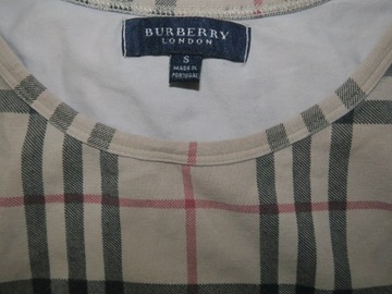 Burberry bluzka damska w patern kratę S