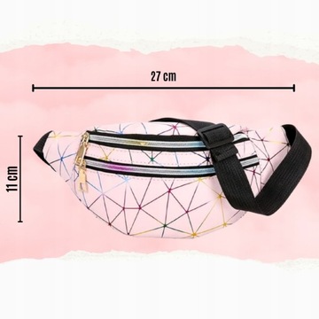 Женская набедренная сумка на ремне, розовая.