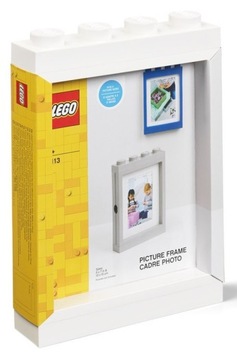 LEGO RAMKA NA ZDJĘCIA - 19 x 27 CM - BIAŁA