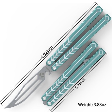 Фиолетовый с открывашкой Nabalis Balisong Vulp V2 (