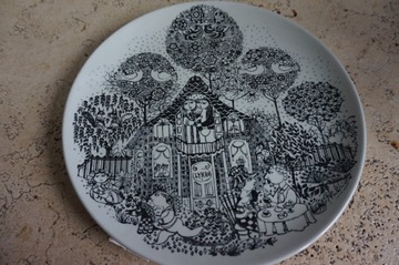 BJORN WIINBLAD PATERA TALERZ 27cm danish design UNIKAT 1978 VINTAGE NYMOLLE