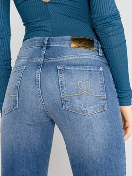 Desigual damskie spodnie jeans rurki 26 jak XS