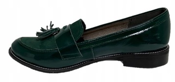 87 Универсальные, элегантные мокасины с бахромой, нат.