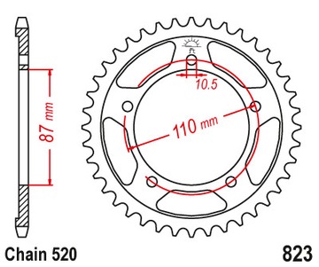 Łańcuch + zębatki Suzuki GS 500 E 1988-93r X-Ring