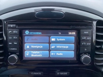 Nissan Juke I SUV 1.5 dCi 110KM 2014 Nissan Juke SKORY KLIMATRONIC NAWIGACJA KAMERA GRZANE FOTELE 64 TYS PRZEBI, zdjęcie 13