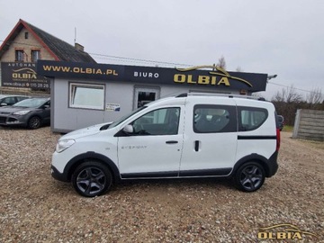 Dacia Dokker Mikrovan Facelifting 1.2 TCe 115KM 2017 Dacia Dokker Nawigacja Czujniki Parkowania Hak 5-osobowy 1.2 Benzyna, zdjęcie 2