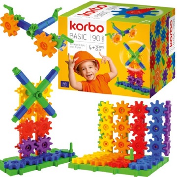 KORBO RUCHOME KLOCKI KONSTRUKCYJNE Basic 90 el.