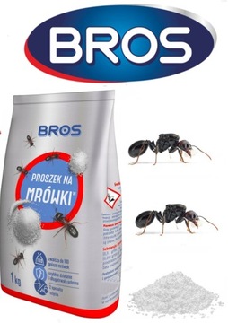 Proszek przeciwko mrówkom Bros 1 kg 1000 ml, WOREK