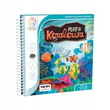 GRA LOGICZNA EDUKACYJNA MAGNETYCZNA SMART GAMES RAFA KORALOWA OD 4 LAT