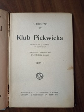 Karol Dickens - Klub Pickwicka Tom 1, 2, 3