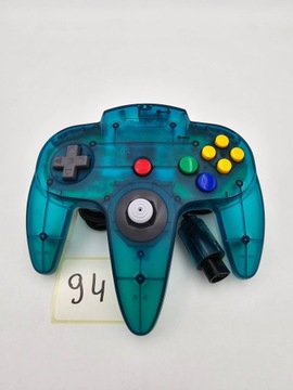 КОНСОЛЬ NINTENDO 64, ЕВРОПЕЙСКАЯ ВЕРСИЯ, ПРОЗРАЧНАЯ СИНЯЯ + ОРИГИНАЛЬНЫЕ АКСЕССУАРЫ
