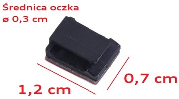 50x ORGANIZER DO KABLI ZACZEP UCHWYT LAMPEK OZDÓB