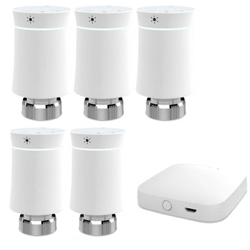 Głowica Termostatyczna Zigbee TUYA 5X +Brama HUB
