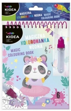 KIDEA MAGICZNA KOLOROWANKA WODNA BALETNICE +pisak