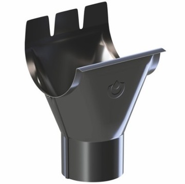 КОМПЛЕКТ ЖЕЛОБОВ 12м КРОП СТАЛЬ fi 130/90 ral 7016 ГРАФИТ