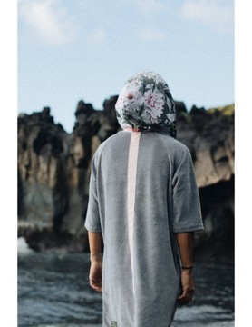 MOKI пончо - серфинг - пляжный - Пион - S