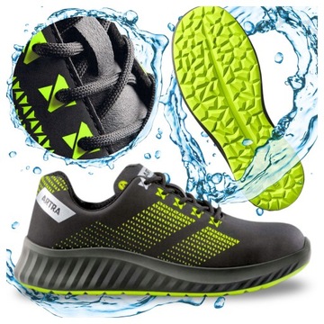 Buty Robocze Półbuty WODOODPORNE Antypoślizgowe Z STALOWYM PODNOSKIEM 47