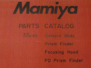 СЕРВИСНОЕ РУКОВОДСТВО: Каталог запчастей Mamiya M645, руководство по обслуживанию УНИКАЛЬНО!