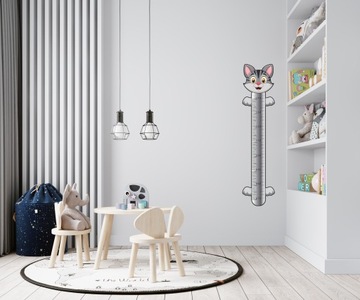 Наклейка на стену с диаграммой роста MERRY CAT1