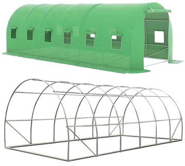 TUNEL FOLIOWY OGRODOWY SZKLARNIA 6x3x2m FOLIA NA WARZYWA OWOCE UV-4 FOLIAK