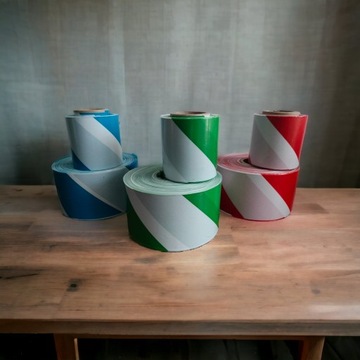 ЛЕНТА ПРЕДУПРЕЖДАЮЩАЯ 70мм/100м желто-черная 7см для ограждения раскопок