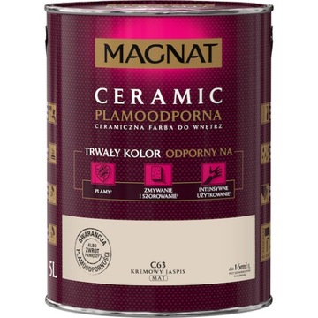 FARBA MAGNAT CERAMIC 5L C63 KREMOWY JASPIS