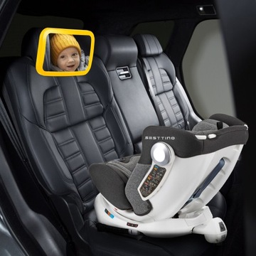 ЗЕРКАЛО ДЛЯ НАБЛЮДЕНИЯ ЗА РЕБЕНКОМ В МАШИНЕ, ДВИЖАЮЩЕЕСЯ НА 360°