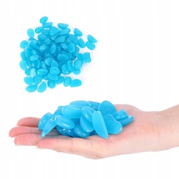 СВЕТЯЩИЕСЯ КАМНИ, ФЛУОРЕСЦЕНТНЫЕ КАМНИ, 100 ШТ.