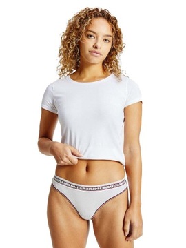 TOMMY HILFIGER DAMSKIE STRINGI THONG 1P WHITE r.M