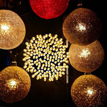 Рождественские елочные гирлянды 300 светодиодов НАРУЖНЫЕ ВНУТРИ ТЕПЛЫЕ БЕЛЫЕ С ПРОГРАММАТОРОМ МОЩНЫЙ