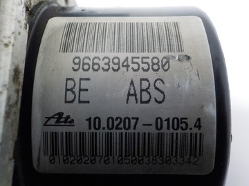 PEUGEOT 207 CITROEN C2 C3 НАСОС АБС 9663945580 10.0970-1146.3