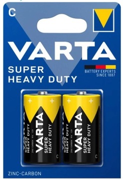 2x Bateria VARTA Super Heavy Duty C R14 Węglowo-Cynkowa