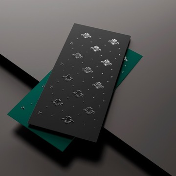 Bon podarunkowy z logo projekt druk allegro + LAKIER UV 3D x100 szt koperty