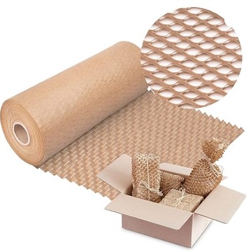 Papier nacinany pakowy 50cmx50mb Plaster Miodu Wypełniacz 3D MOCNY