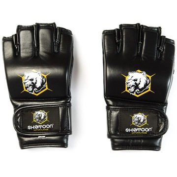 Shatoon Rękawice MMA Czarne Skórzane (skóra naturalna) XL