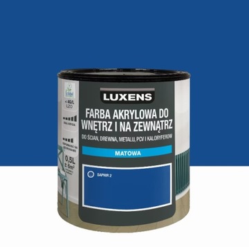 Emalia akrylowa 0.5 l Saphir 2 Matowa Luxens