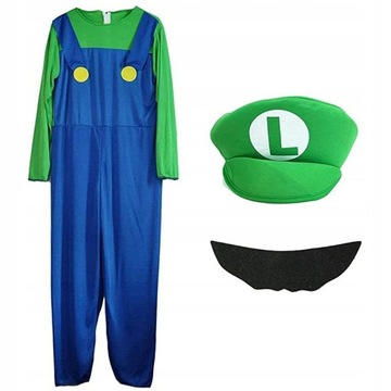 Костюм Super Mario Luigi Costume маскируется 110/120
