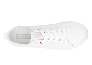 TRAMPKI damskie buty BIG STAR tenisówki białe niskie wygodne JJ274001 38