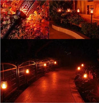 СОЛНЕЧНАЯ Лампа Пламя 1000 мАч 96 светодиодов садовый ФАКЕЛ IP65 1 шт.