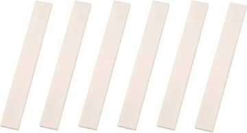 6Pcs Acoustic Guitar Bone Blanks Saddle,Guitar Bridge Saddle Blank for