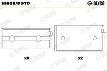 GLYCO H1028/5 STD SILENTBLOK LOŽISKO KLIKOVÉ HŘÍDELE OJNICE