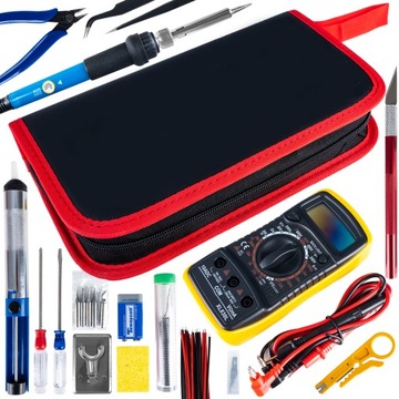 НАБОР ЭЛЕКТРИЧЕСКИХ ИНСТРУМЕНТОВ ПАЯЛЬНИК Мультиметр