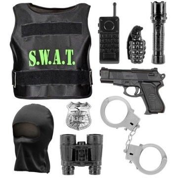 ZESTAW ANTYTERRORYSTY S.W.A.T. POLICJA