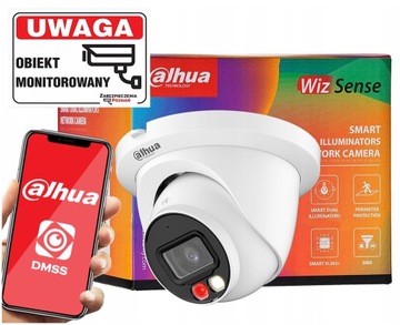 Kamera IP Dahua IPC-HDW2849TM-S-IL-0280B 8Mpx Wizsense Dual Light PoE