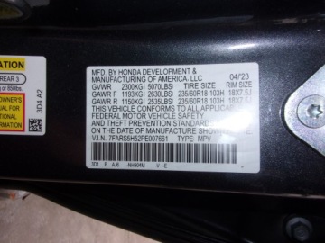 Honda CR-V V SUV Facelifting 2.0 i-MMD 184KM 2023 Honda CR-V Po wypadku Elegance, zdjęcie 14