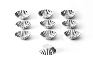 FOREMKI METALOWE DO BABECZEK MUFFINEK 5 CM MAŁE 10 SZTUK